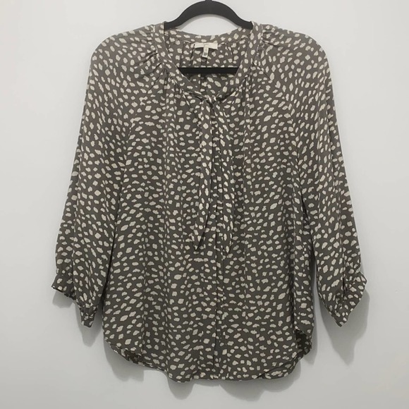 Joie Tops - Joie Madera Split Neck Silk Blouse